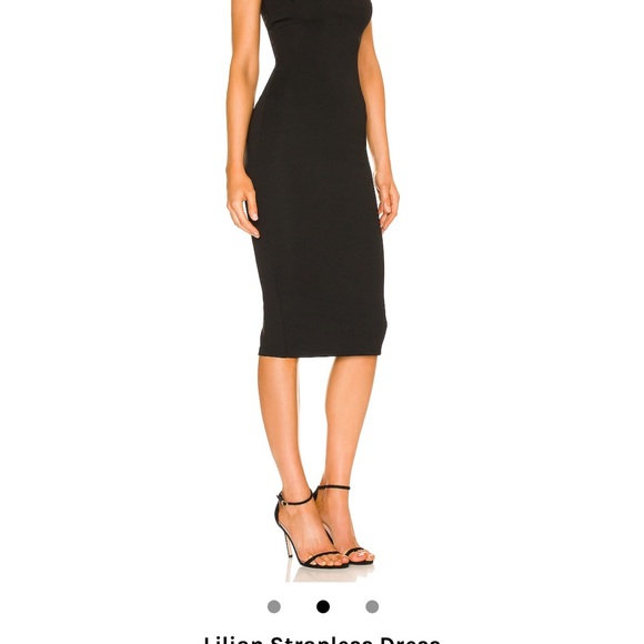 Superdown Black Midi Dress - Picture 2 of 2